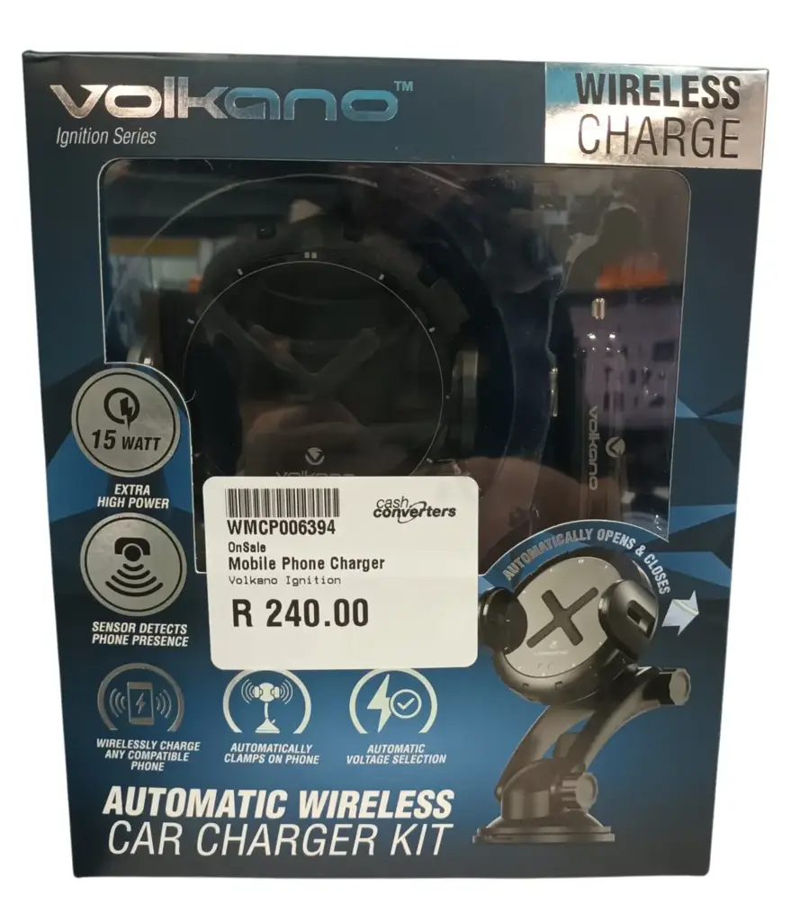 Volkano 15W Automatic Wireless Car Charger Kit