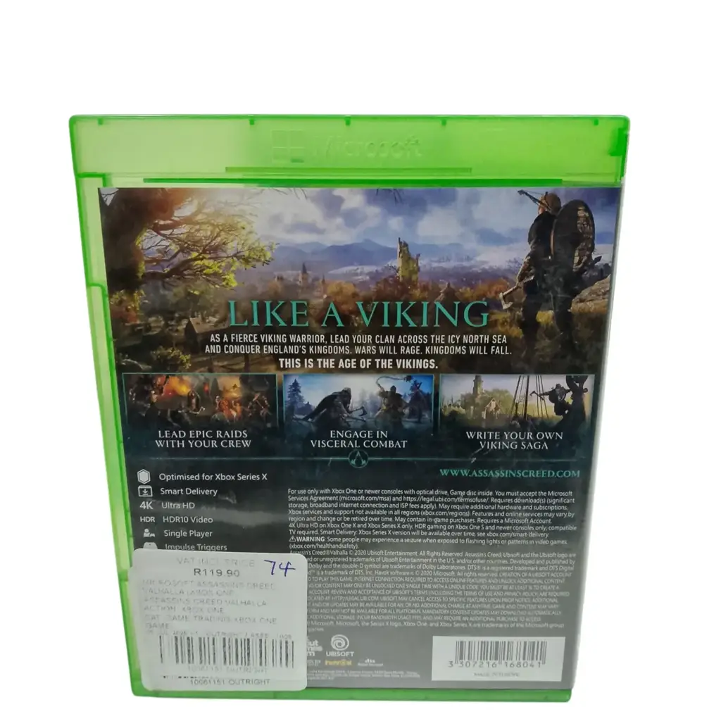 Xbox One/Xbox Series X Assassins Creed Valhalla - View 3