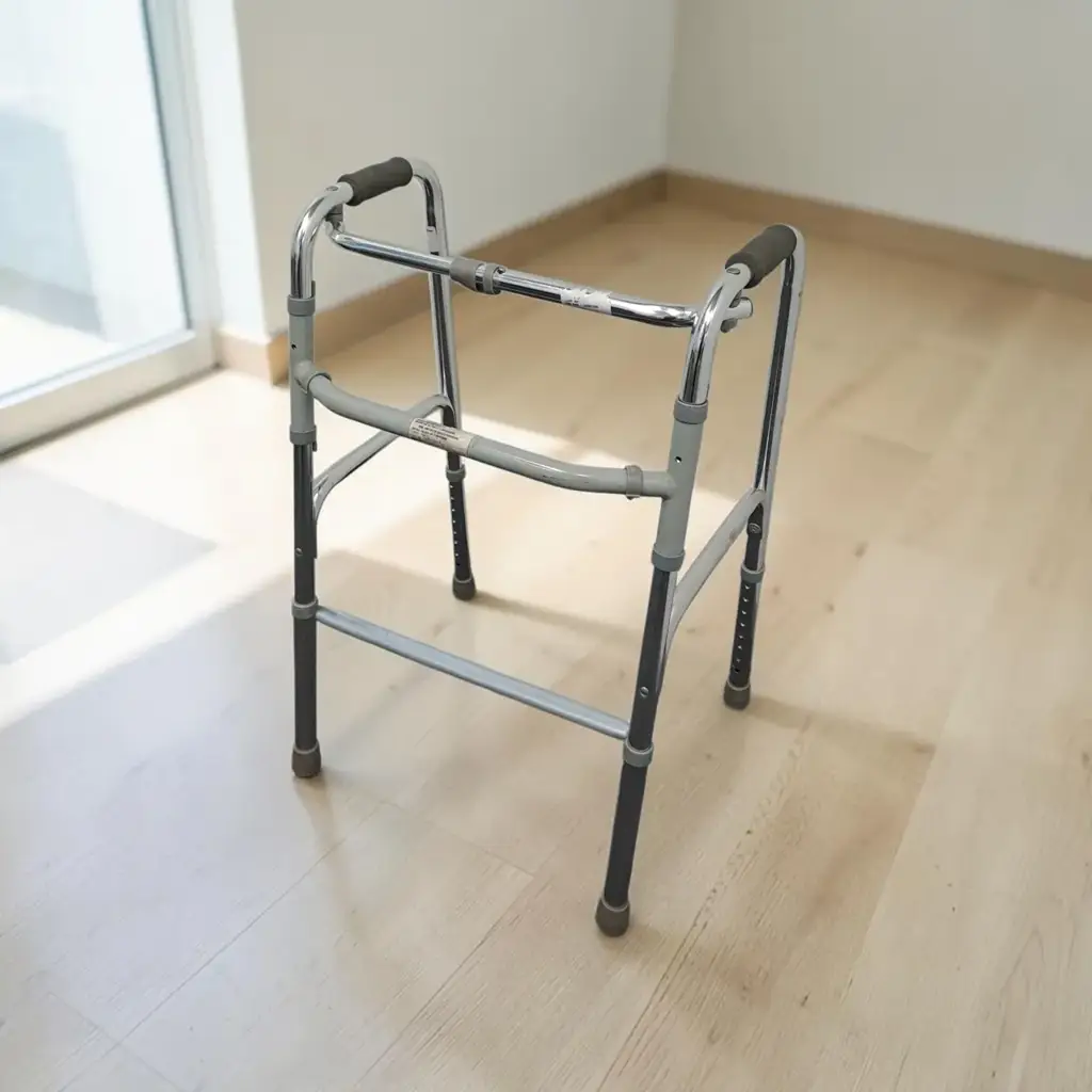 Folding Walker With Height Adjustable