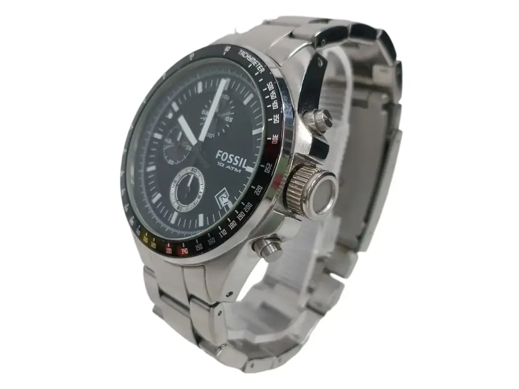 Fossil Men's Decker Silver/Steel Round Stainless Steel Watch - Ch2600ie - View 2
