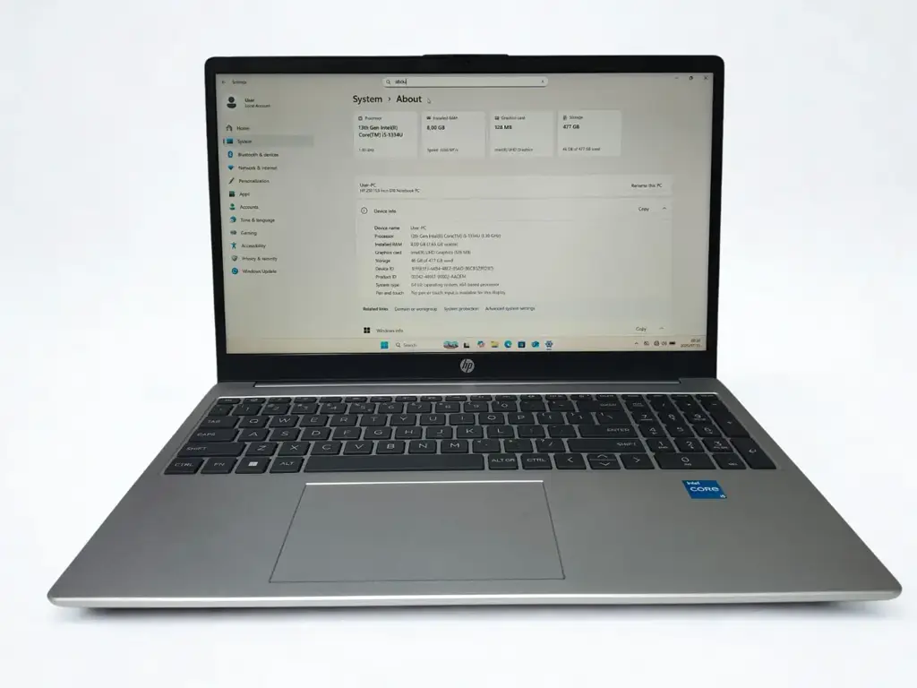 Hp 250 15.6 Inch G10 Notebook - View 3