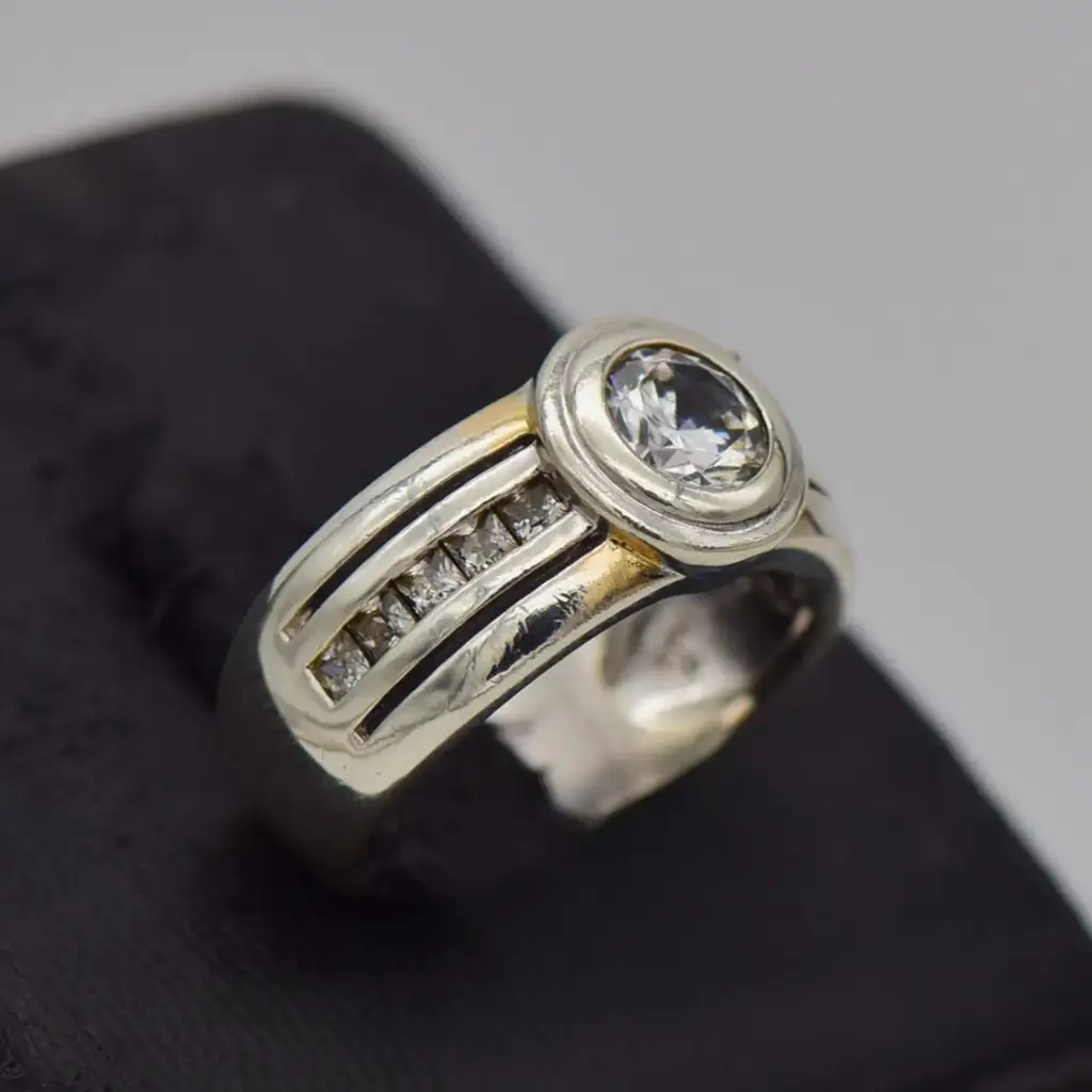 Silver-925 Dress Ring - View 2