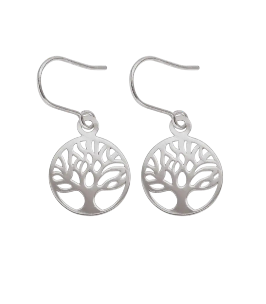 Tree Of Life Sterling Silver Earrings
