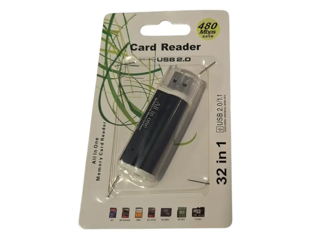 32-In-1 "All In One" Usb 2.0 Memory Card Reader New!!