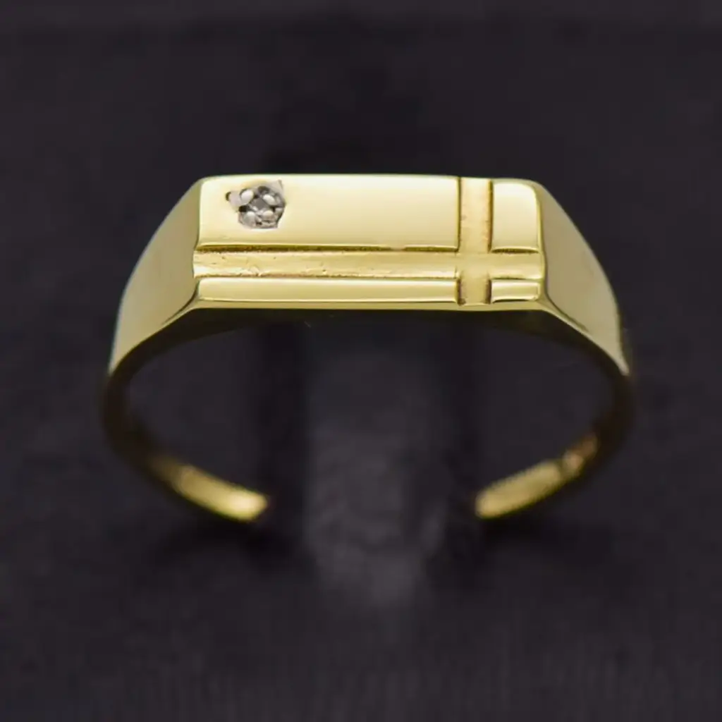 9ct Yellow Gold Men's Ring