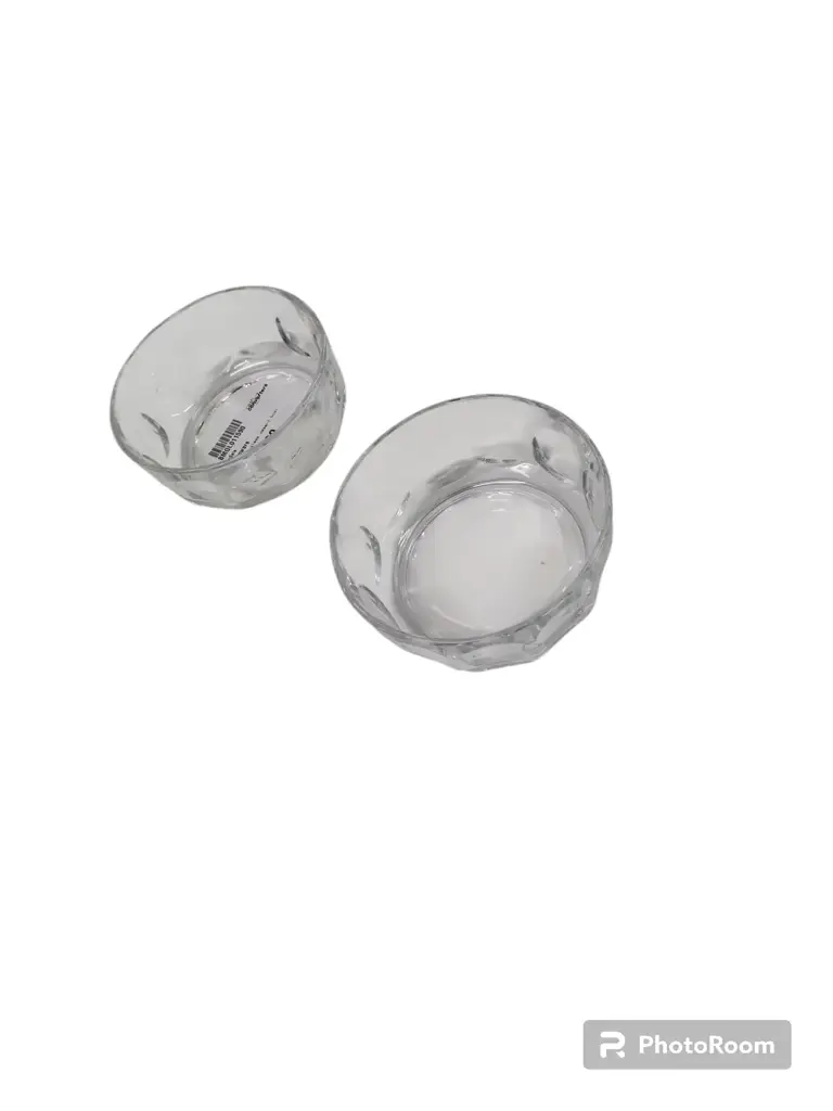 Pair Of Glass Desert Bowl - View 2