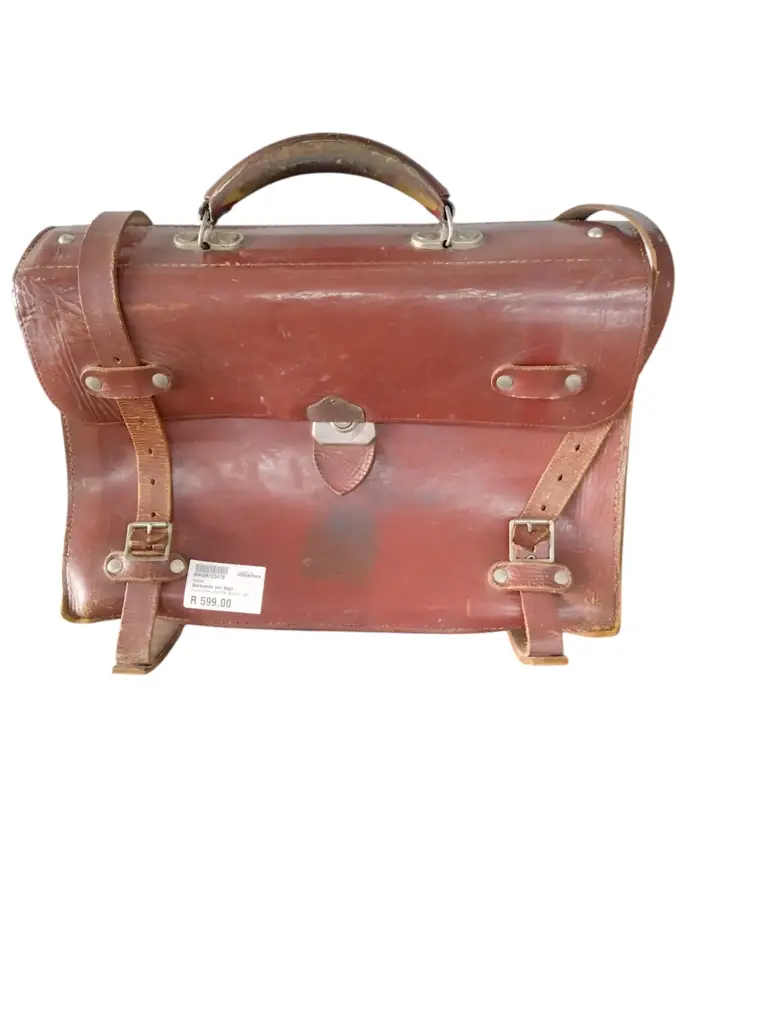 5 Divider Leather School Bag