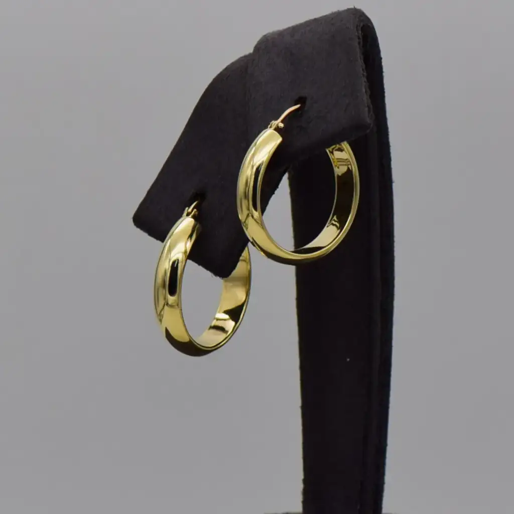 9ct Yellow Gold Hoop Earrings