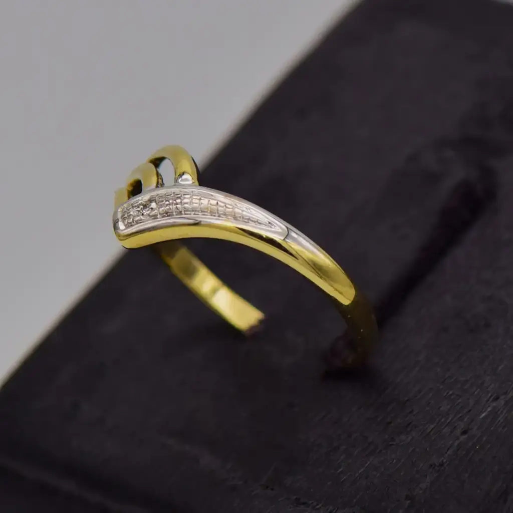 9ct Yellow Gold Dress Ring - View 3