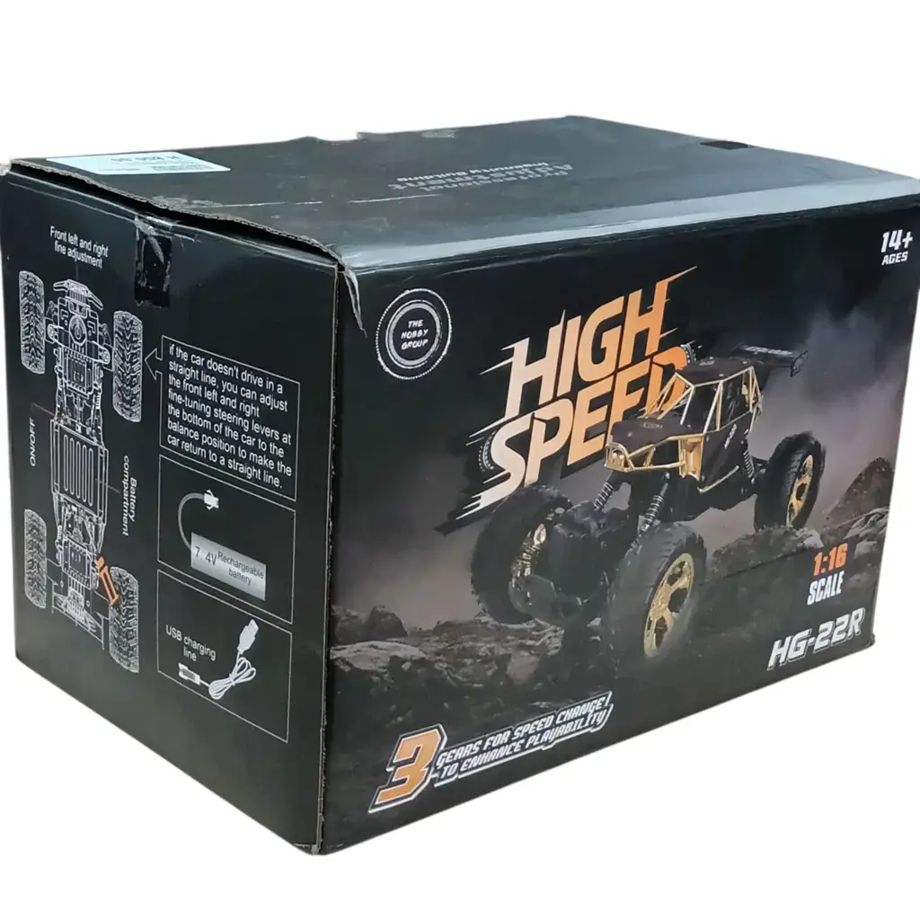 Remote Control 4x4 Monster Truck (HG-22R) 1:16 - View 4