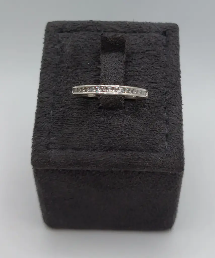Sterling Silver Cz Ring Size Q