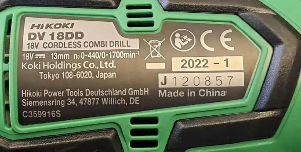 Hikoki Dv18dd 18V Cordless Combi Drill – Second Hand - View 2