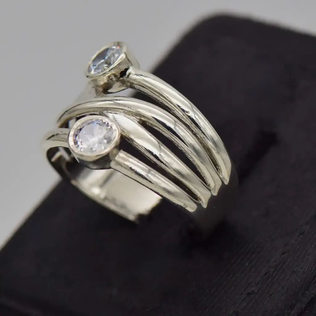 Silver-925 Dress Ring - View 3