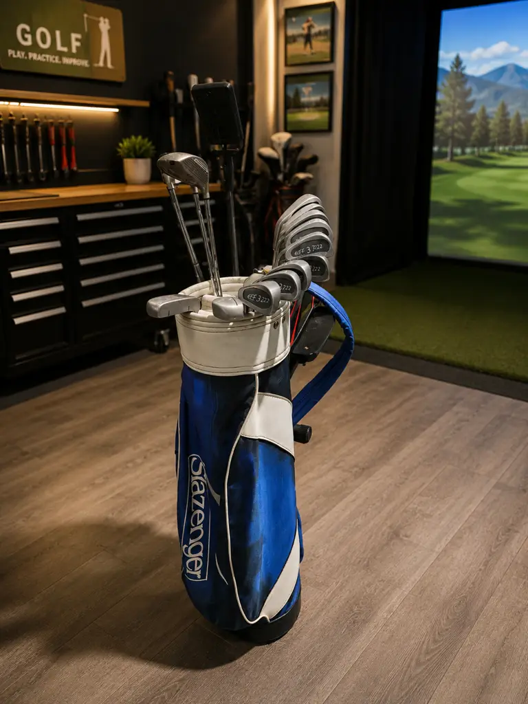 Slazenger Complete Golf Set Left-Handed + Trolley