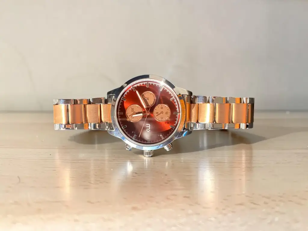 Mx Silver & Rose Plated Two-Tone Bracelet Watch. Mxg W25/1 - View 2