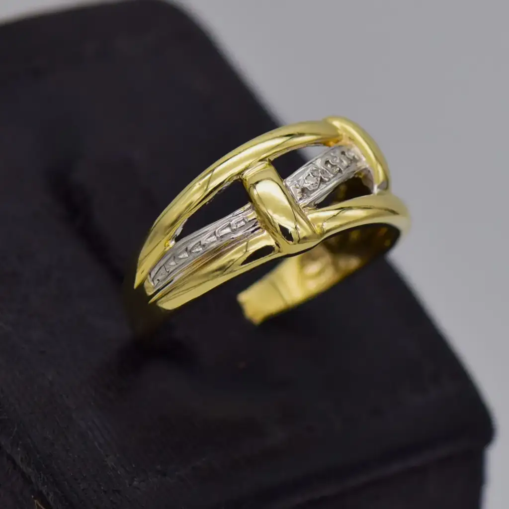 9ct Yellow Gold Dress Ring - View 2