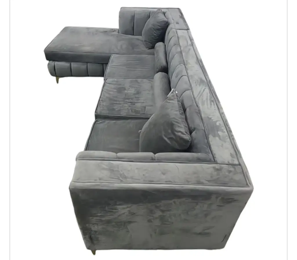 Grey L-Shape Couch - View 3