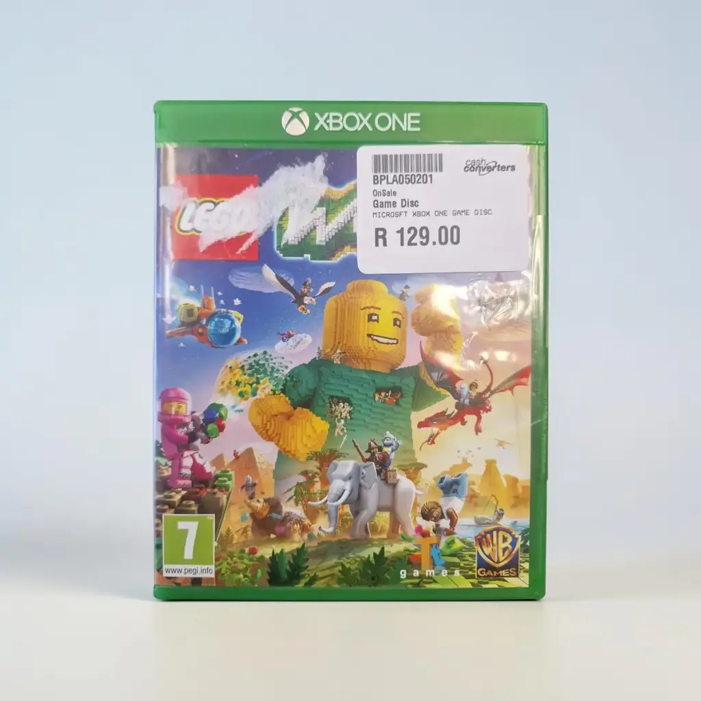 Microsoft Xbox On Lego Worlds Game Disc