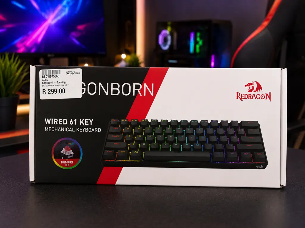Redragon Dragonborn Wired 61-Key Mechanical Gaming Keyboard