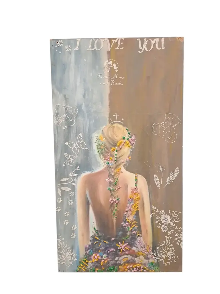 Vertical Canvas Painting