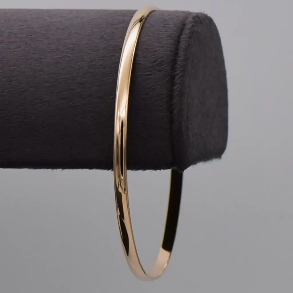 9ct Yellow Gold Bangle Plain