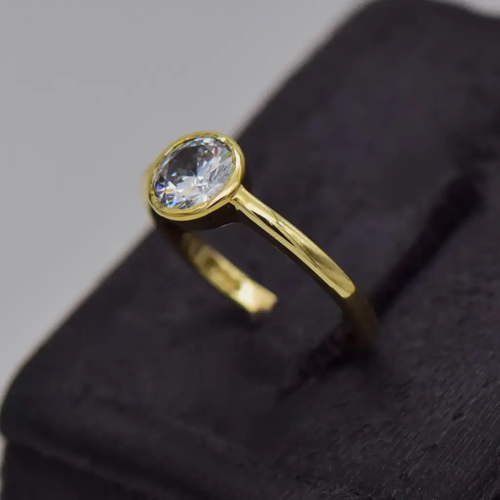 9ct Yellow Gold Dress Ring - View 3