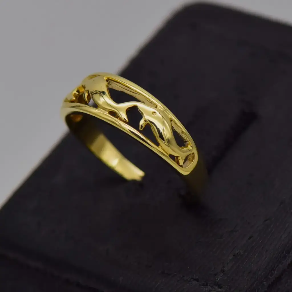 9ct Yellow Gold Dress Ring - View 3