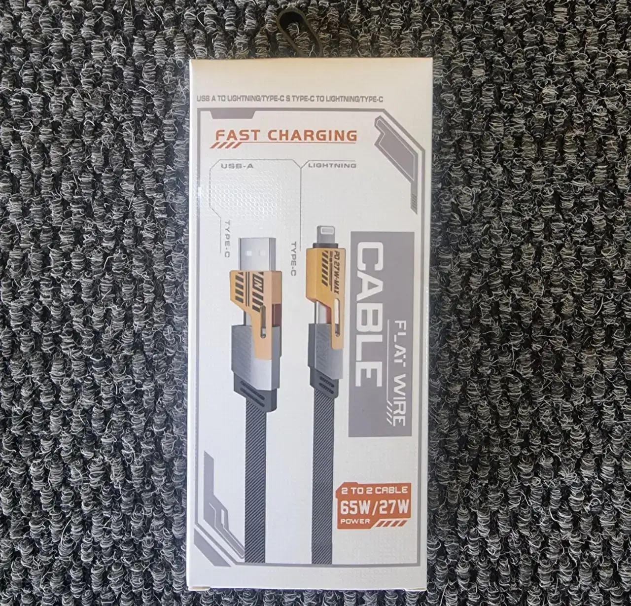 Fast Charging USB-A 4-in-1 Multi-Connector Charging Cable