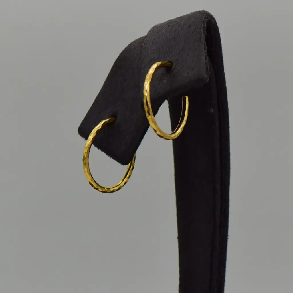 18ct Yellow Gold Hoop Earrings