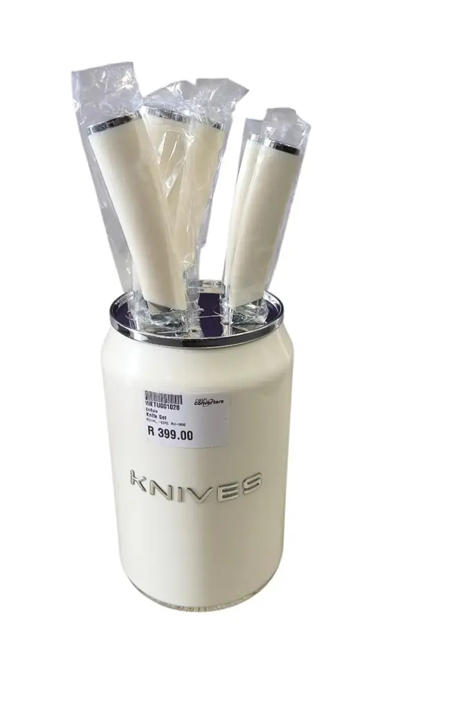 6 Piece Knife Set ( White ) Brand New