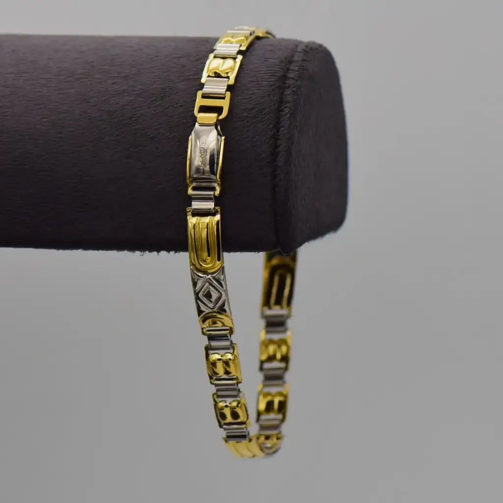 18ct Two Tone Gold Bracelet