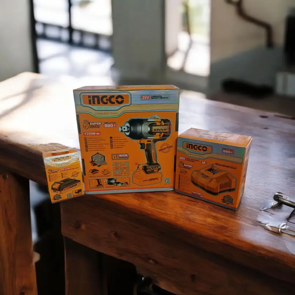Ingco Cordless Impact Wrench Set - View 2