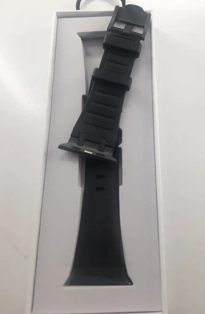 Colton James Elite Rubber Strap For Apple Watch 45Mm/44Mm-Black