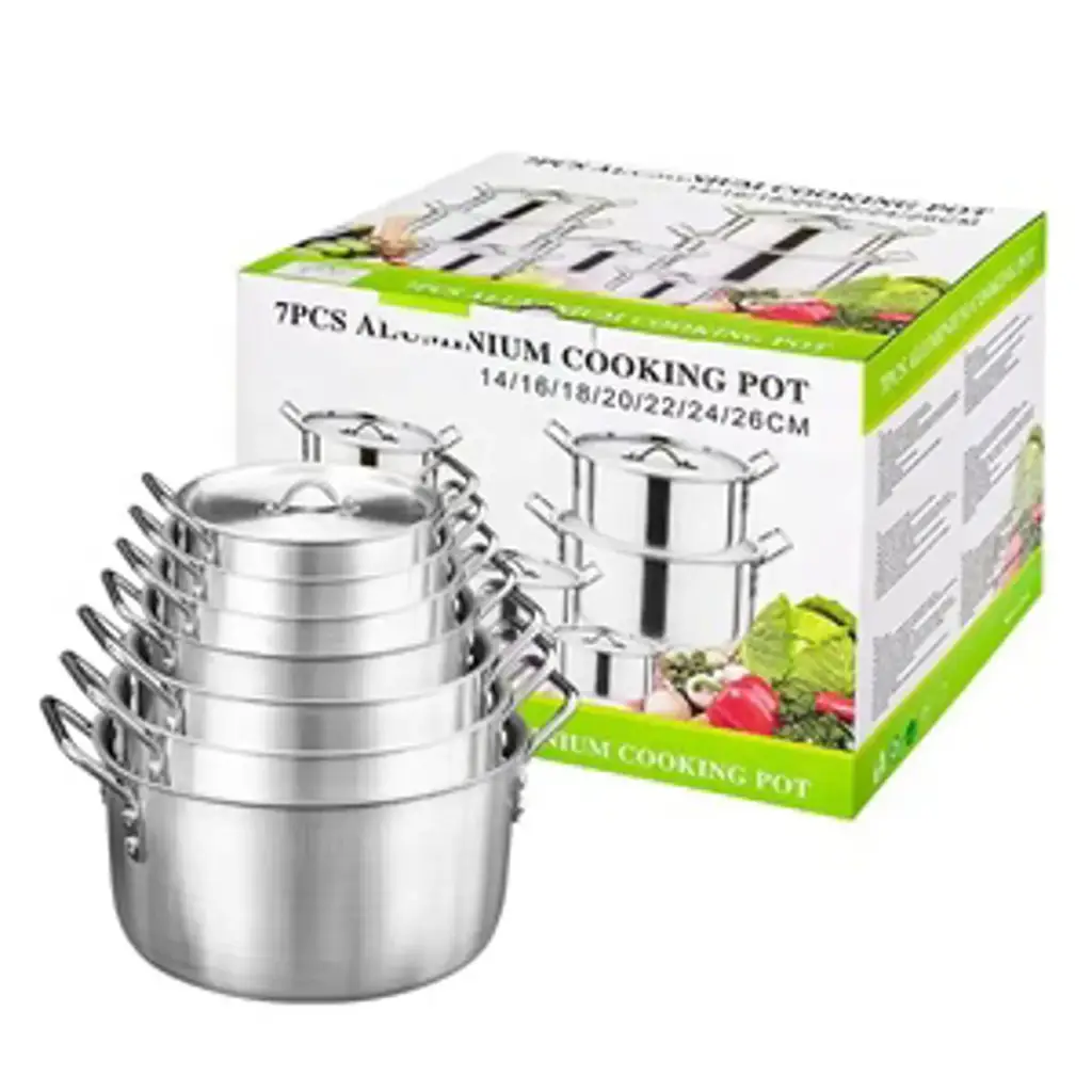 7 Piece Aluminium Cooking Pot