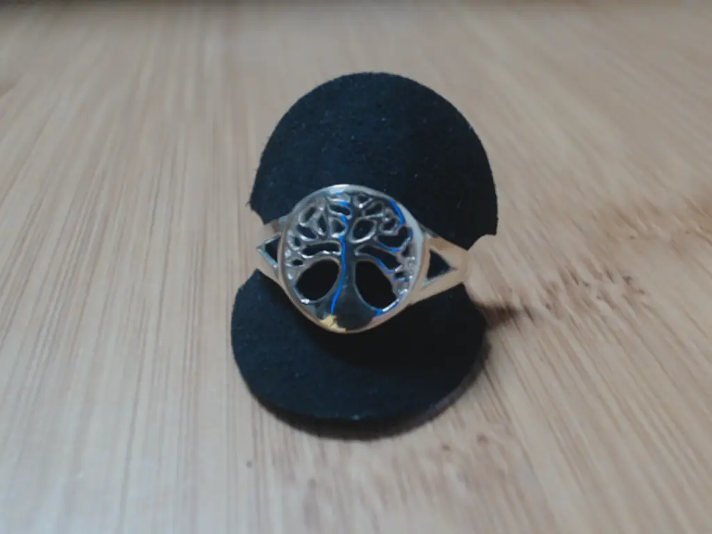 Sterling Silver 925 Ladies Tree Of Life Ring (Size S)