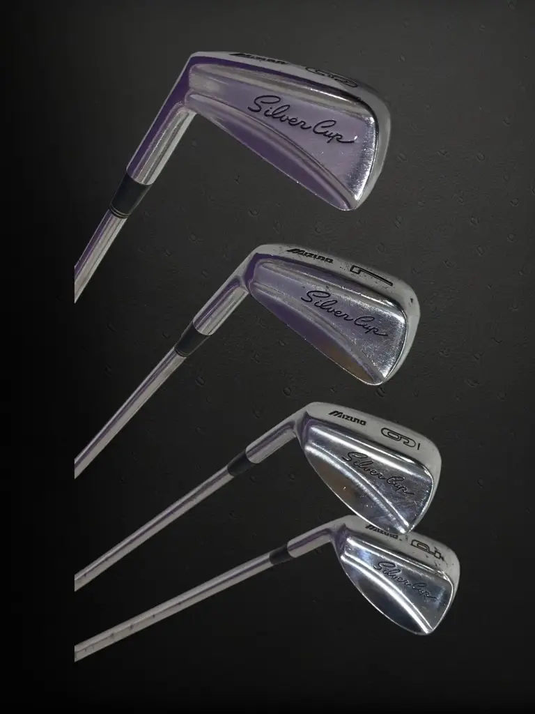 Mizuno Silver Cup Muscleback (Left Hand) Iron Set Of 4. - View 3
