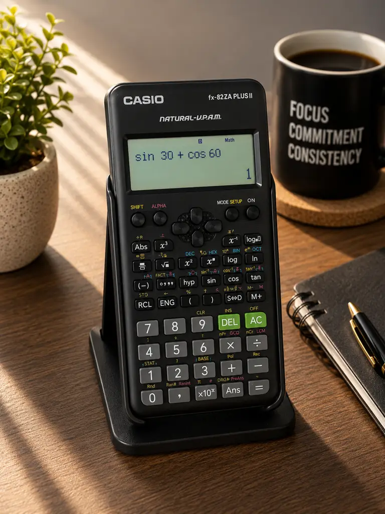 Casio Scientific Calculator Fx-82 Za Plus Ii Pre Owned