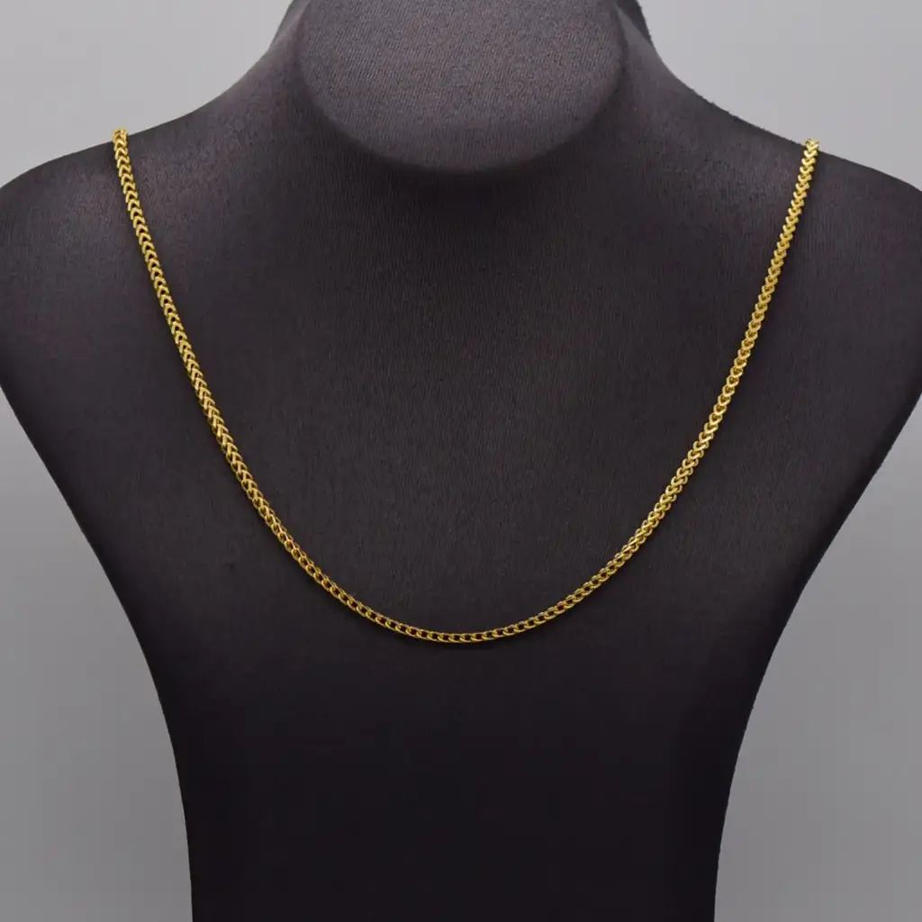 18ct Yellow Gold Chain Wheat-Link