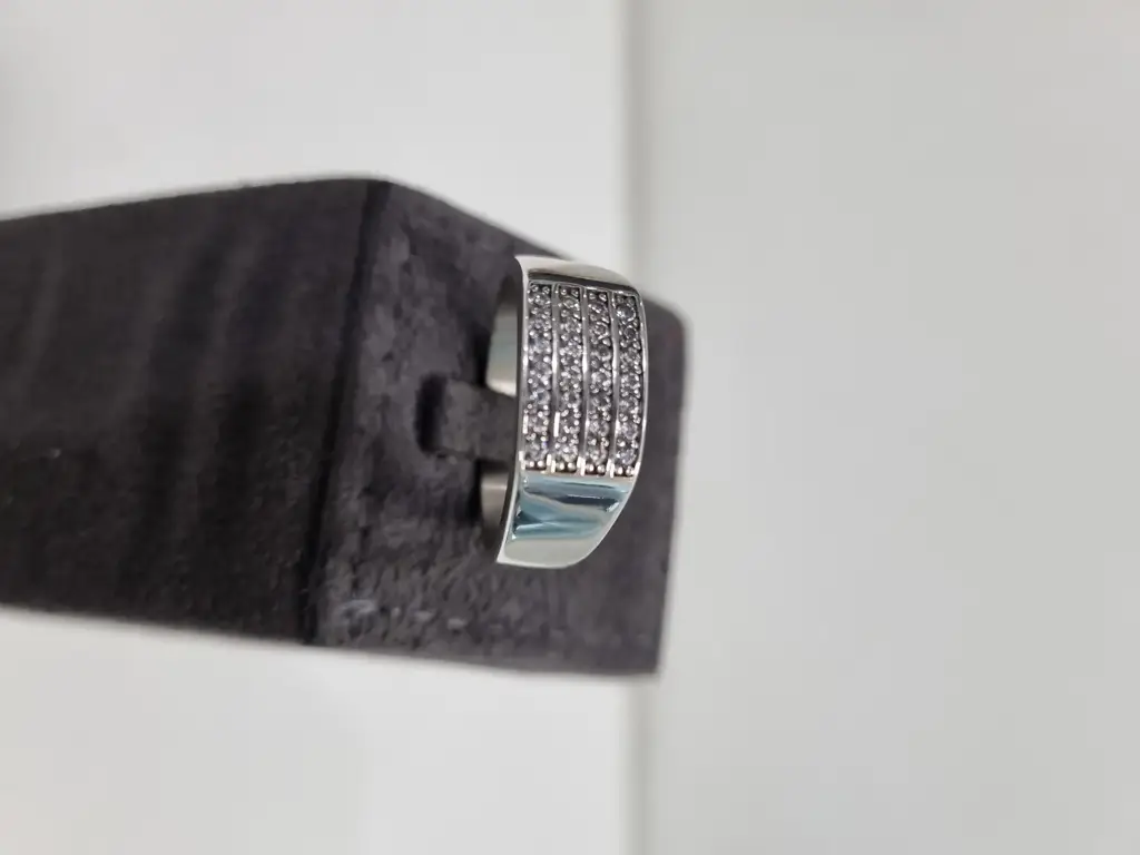 Sterling Silver Classic Bling Micro Pave Ring
