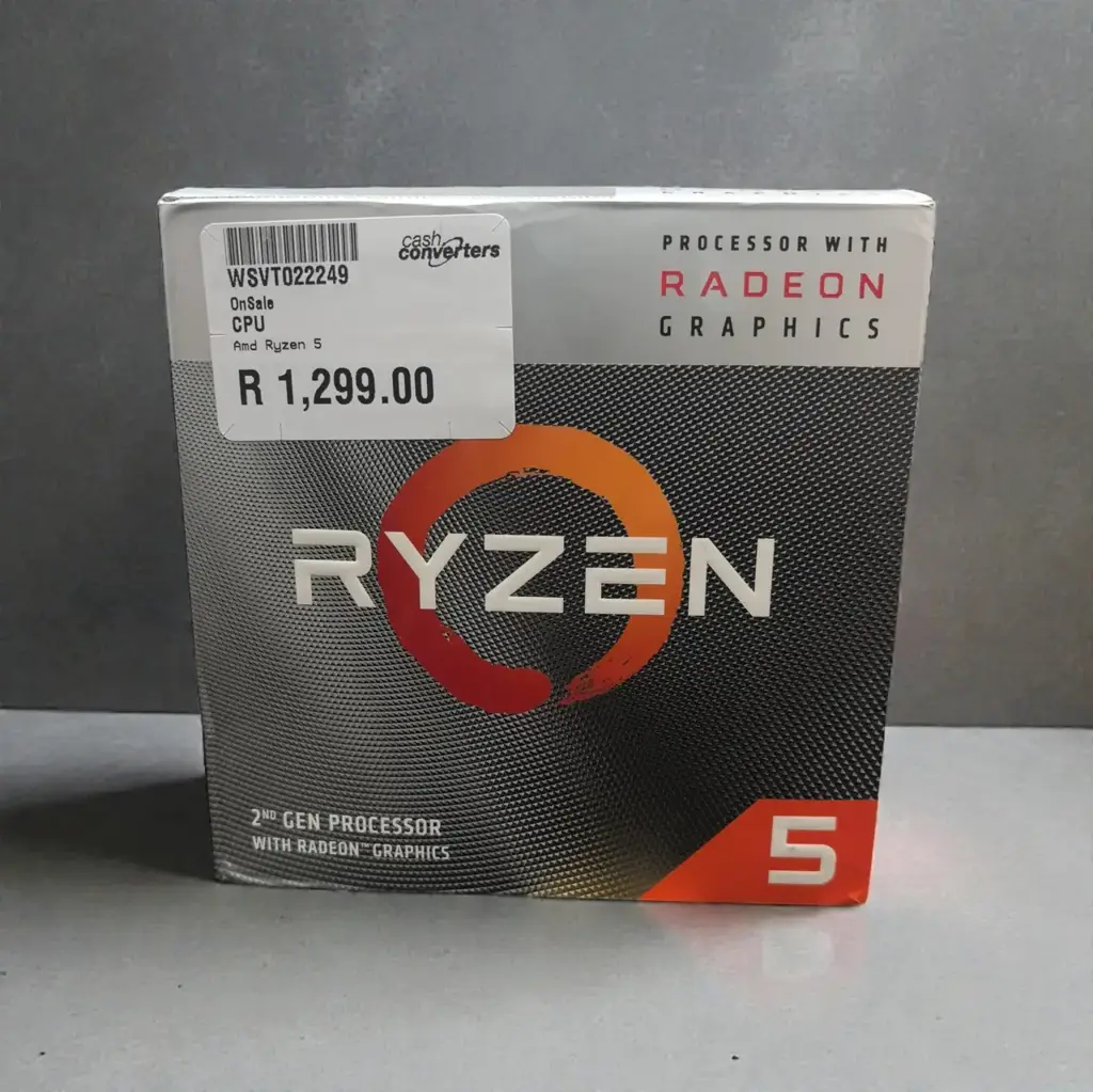 Amd Ryzen 5 2Nd Gen Processor With Radeon Graphics