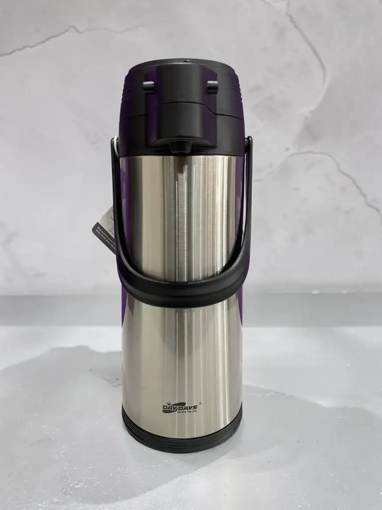 Day Days 1.9 Liter Stainless Steel Air Pump Vacuum Flask.