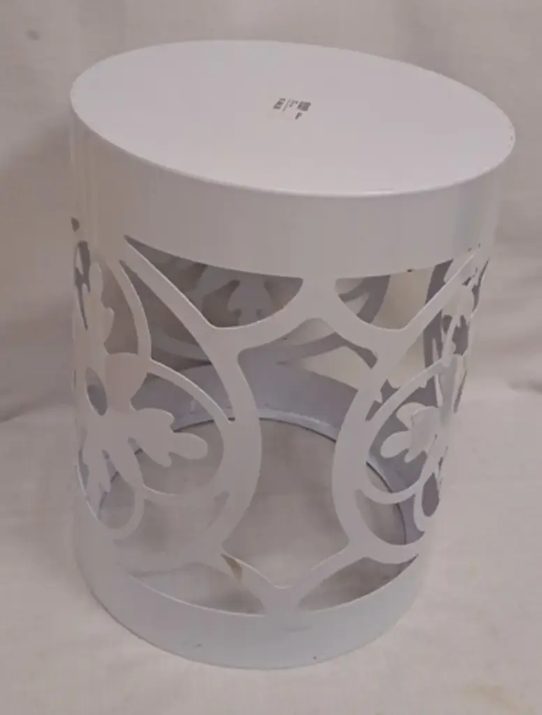 Metal Coffee Table White - View 2