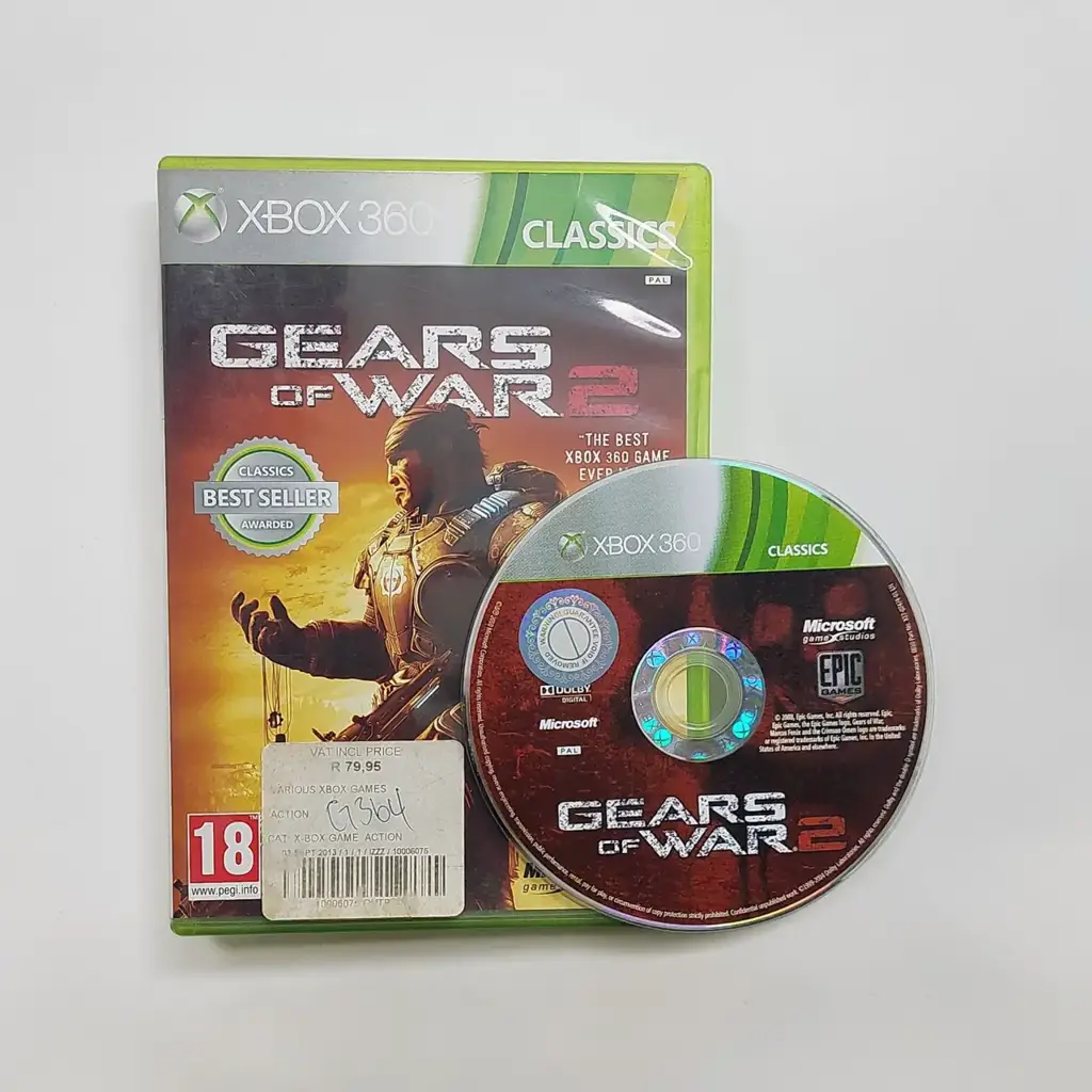 Xbox 360 Gears Of War 2 Game Disc