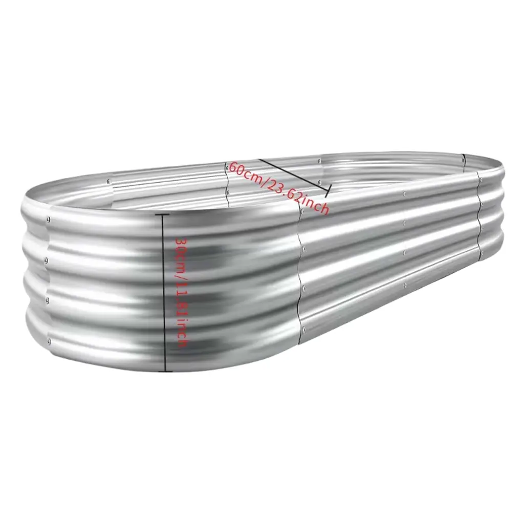 Galvanised Metal Raised Bed Vegetable Planter Box For Outdoor Garden - View 2