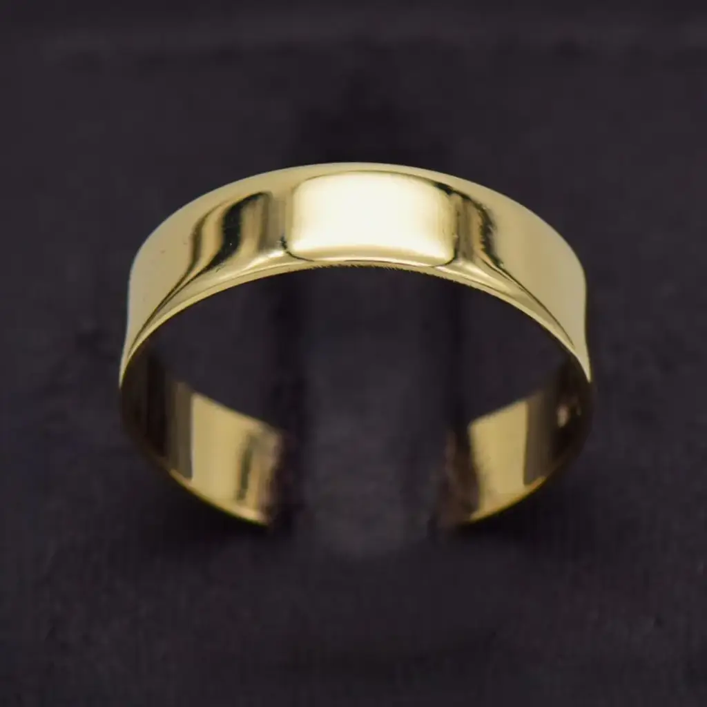 9ct Yellow Gold Wedding Band Plain
