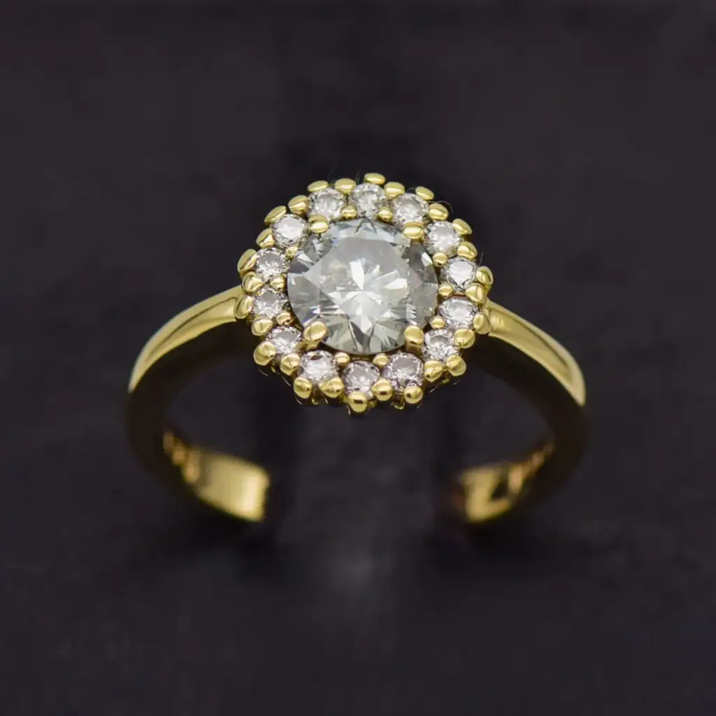 9ct Yellow Gold Dress Ring - View 2