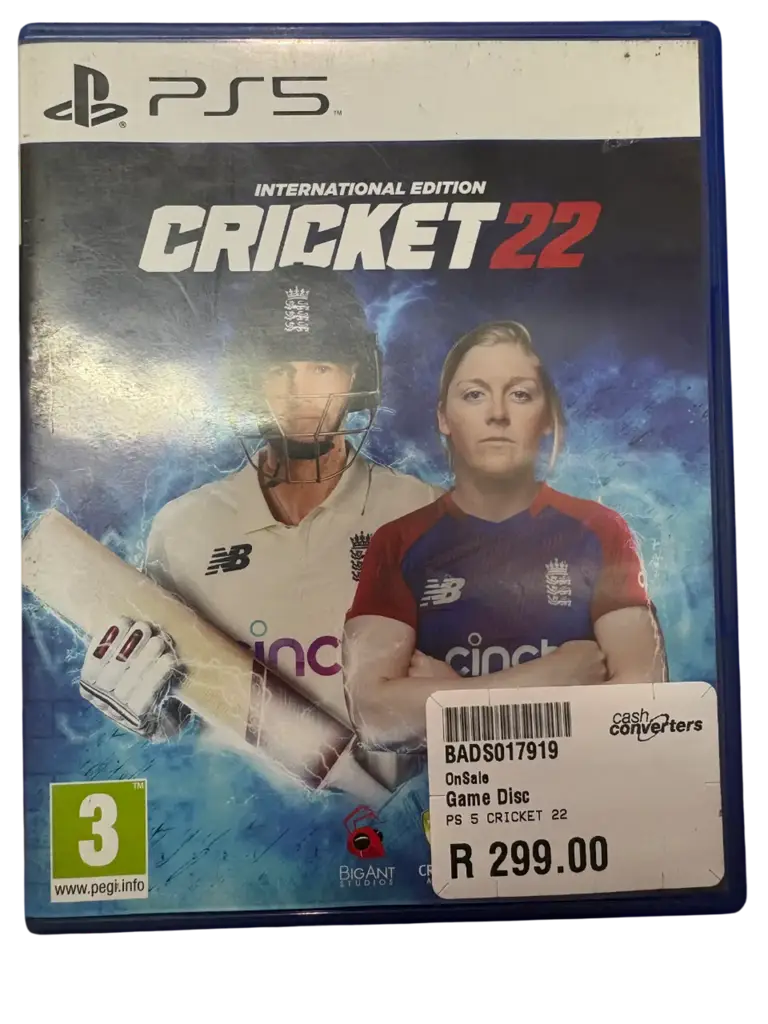 Ps5 Cricket 2022 International Edition Video Game