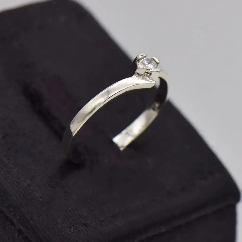 Silver-925 Dress Ring - View 2