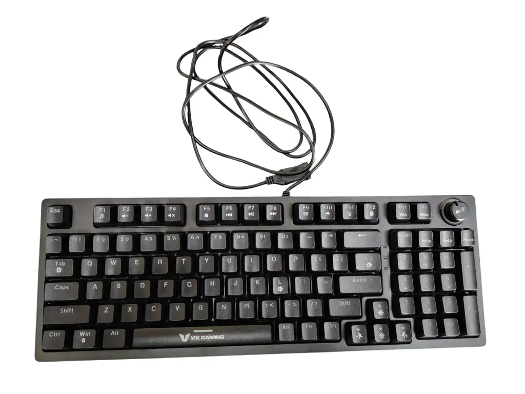 Vx Gaming Warborn Rgb Tkl Wired Mechanical Keyboard - Black