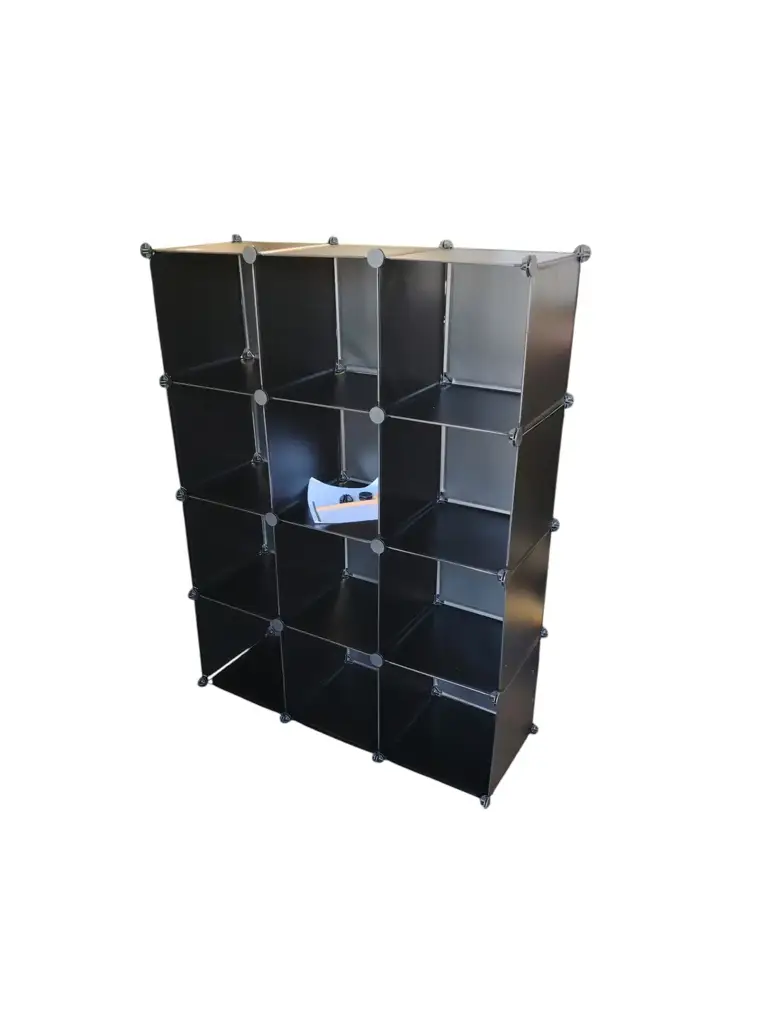 4-Tier 12-Cube Storage Shelf Organizer